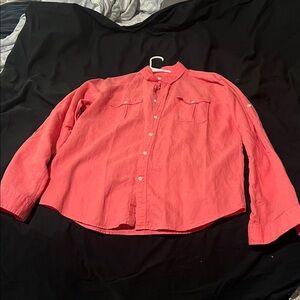 Express Men's Pink Casual Button-Down Shirt